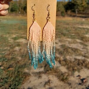 Beaded Fringe Earrings